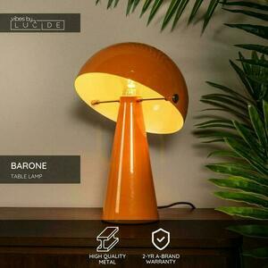 Lampa stołowa Lucide BARONE miedziana metalowa retro 23 cm 65502/33/53 small 3