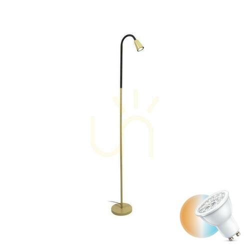 Sprawdź Lampa podłogowa Lucide Jasper zielona czarna metalowa GU10 65706/01/33