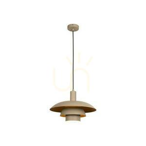 Lampa wisząca Lucide BRUNO beżowa metalowa retro 38 cm 21444/38/41 small 1
