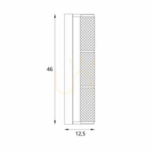 Kinkiet Max Light LOVE W0423 chrom LED 17W 3000K small 0