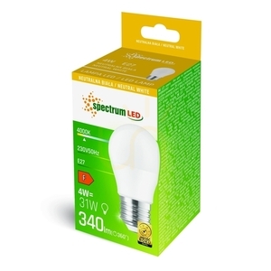 Żarówka LED kulka SpectrumLED WOJ+14505_4W E27 4 W 4000 K 340 lm small 1