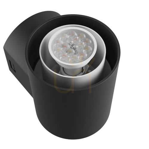 Sprawdź Kinkiet Zewnętrzny Stella Round Wall GU10 6W CCT 230V 270 St IP44 Ik08 155 X160 X230mm Czarny Okrągła Elewacyjna
