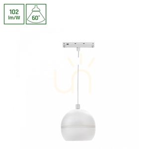 Lampa Wisząca do Szynoprzewodów System Shift Basic Globe P Ring Oprawa Kula Zwis 90mm 10W 2700 K Biały small 1