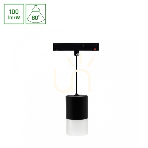 Sprawdź Lampa Wisząca do Szynoprzewodów System Shift Basic Hangit Oprawa Zwis 55x95mm (1100mm Wire) 6W 3000 K Czarny