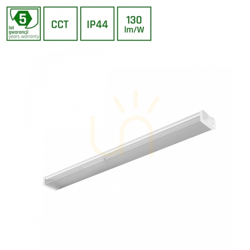 Sprawdź Belka Oświetleniowa LIMEA PRISMATICA 1200mm 40 W/30 W/20W 3 CCT 230V 100st IP44 Ik10 1200x115x60mm 5 Lat Gw.