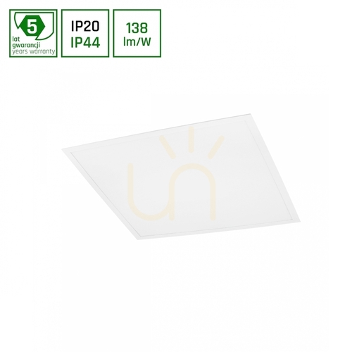Sprawdź Panel LED ALGINE Backlight 40W CW 230V 120st IP44/Ip20 600x600x32 Biały 5 Lat Gw.