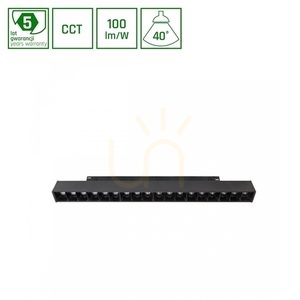 Lampa do Szynoprzewodów System Shift Smart Gridm Oprawa Liniowa 330x23x42mm 17W 40st Czarny CCT/Dim 5 Lat Gw. 0 Lampa do Szynoprzewodów System Shift Smart Gridm Oprawa Liniowa 330x23x42mm 17W 40st Czarny CCT/Dim 5 Lat Gw. small 0