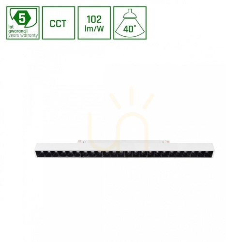 Sprawdź Oprawa liniowa do szyny magnetycznej 48V SpectrumLED Shift Smart Grid L 22W CCT/DIM biała, 44 cm
