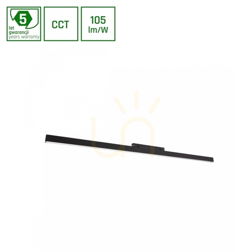 Sprawdź Lampa do Szynoprzewodów System Shift Smart Line L Oprawa Liniowa 902x23x42mm 22W 100st Czarny CCT/Dim 5 Lat Gw.