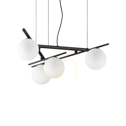 Sprawdź Lampa wisząca Ideallux Atlas 365091 czarna 4xG9 62 cm