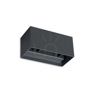 Kinkiet zewnętrzny Ideallux ATOM 366852 antracyt 25W LED 4000K IP54 20 cm small 0