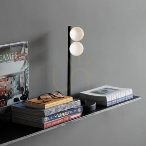 Lampa stołowa Ideallux BINOMIO 353302 czarna G9 1x4W 16 cm small 1