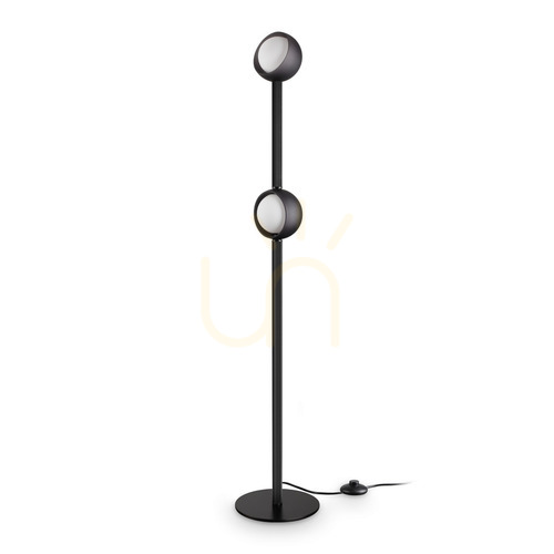 Sprawdź Lampa stojąca Ideallux Bloom 362861 czarna LED 11W 2-punktowa 169,5 cm