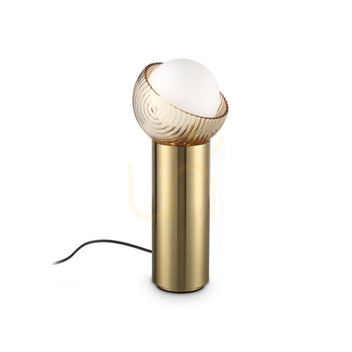 Sprawdź Lampa stołowa Ideallux Bloom mosiądz szkło G9 1x4W 366524