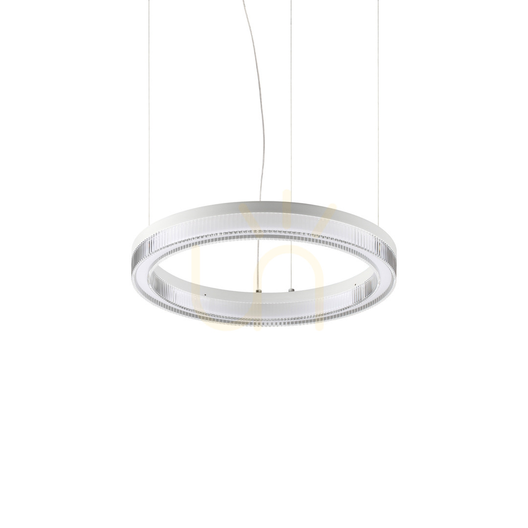 Sprawdź Lampa wisząca Ideallux Crown 343402 biała LED 21W 40 cm Lampa wisząca Ideallux Crown 343402 biała LED 21W 40 cm