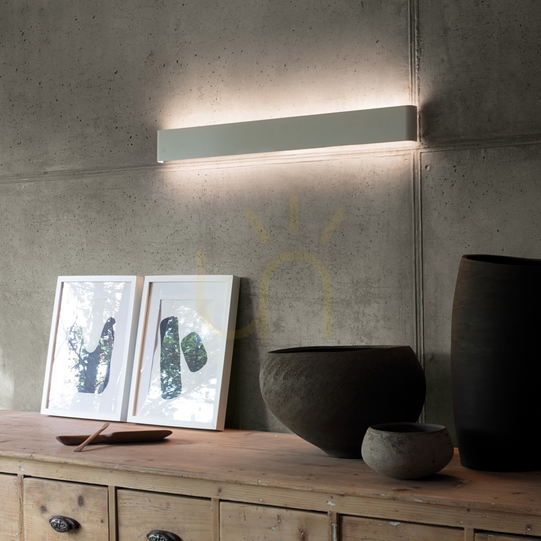 Zobacz Kinkiet Ideallux Delta 357119 LED 30W 3000K beton 83 cm Kinkiet Ideallux Delta 357119 LED 30W 3000K beton 83 cm