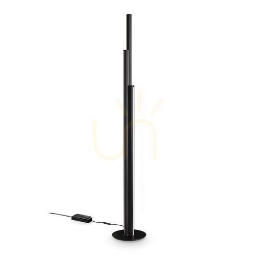 Sprawdź Lampa stojąca Ideallux Dorica 366234 czarna LED 66W 3-punktowa 190 cm