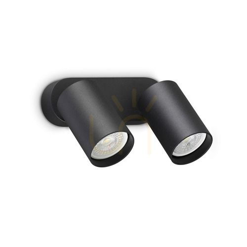 Sprawdź Kinkiet Ideallux Dynamite 367385 czarny GU10 2x28W 16,5 cm