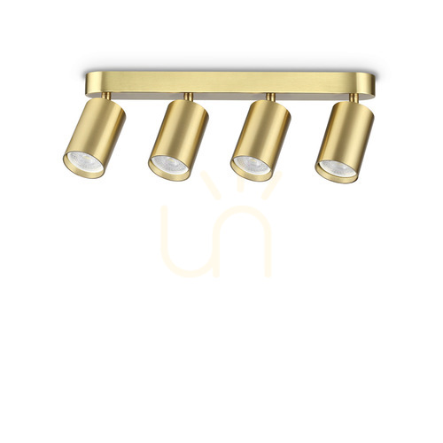 Sprawdź Plafon Ideallux Dynamite 371351 mosiądz 4xGU10 38,5 cm