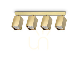 Plafon Ideallux Dynamite 371375 mosiężny 4xGU10 38,5 cm small 0