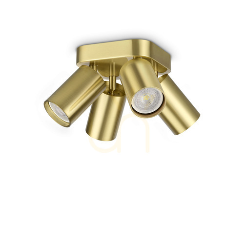 Sprawdź Plafon Ideallux Dynamite 371306 mosiężny 4xGU10 13,5 cm