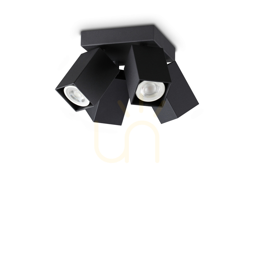 Sprawdź Plafon Ideallux DYNAMITE 371313 czarny GU10 4x28W 13,5 cm Plafon Ideallux DYNAMITE 371313 czarny GU10 4x28W 13,5 cm