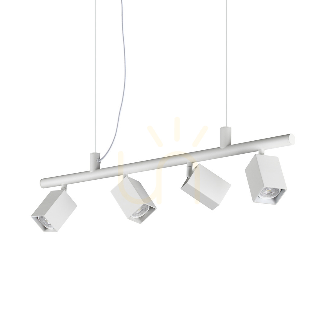 Sprawdź Lampa wisząca Ideallux DYNAMITE 367453 biała 4xGU10 76 cm Lampa wisząca Ideallux DYNAMITE 367453 biała 4xGU10 76 cm