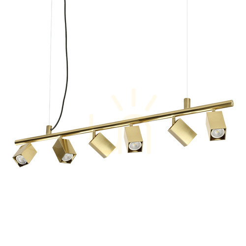 Sprawdź Lampa wisząca Ideallux Dynamite 371429 mosiężna 6xGU10 115,5 cm