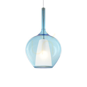 Lampa wisząca Ideallux Kalique 359588 niebieska E27 1x42W 28 cm 0 Lampa wisząca Ideallux Kalique 359588 niebieska E27 1x42W 28 cm small 0