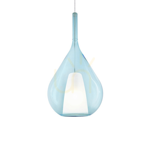 Sprawdź Lampa wisząca Ideallux Kalique niebieska 28 cm E27 1x42W 359816