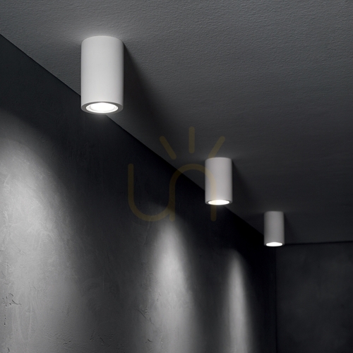 Sprawdź Lampa wisząca Ideallux Look 371436 GU10 1x28W gipsowa Ø7x40 cm