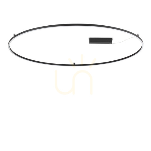 Sprawdź Plafon LED Ideallux Oracle Slim 370316 czarny 150 cm 81W 3000K