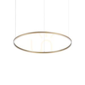 Lampa wisząca Ideallux Oracle Slim 370514 LED 53W 3000K 90 cm mosiężna small 0