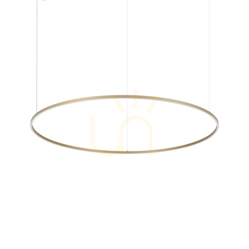 Sprawdź Lampa wisząca Ideallux Oracle Slim 370569 LED 81W 3000K 150 cm mosiądz szczotkowany