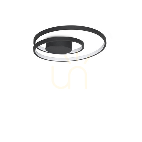 Sprawdź Plafon LED Ideallux OZ 365039 czarny 38W 3000K 40 cm