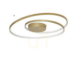 Plafon Ideallux OZ 365060 mosiądz LED 52W 3000K 80 cm small 0