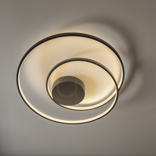 Sprawdź Plafon Ideallux OZ 364995 czarny LED 75W 3000K 100 cm