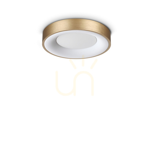 Sprawdź Plafon LED Ideallux Planet 370606 mosiężny 30 cm 15W czarny podsufitka