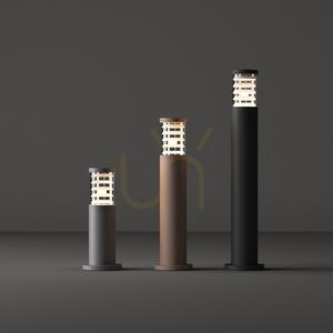 Lampa zewnętrzna stojąca Ideallux Tronco szara E27 IP65 25 cm 369815 small 1