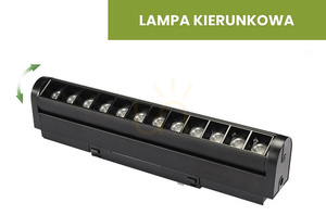 Lampa magnetyczna Ultra Slim DDCX35-ZD12B 12W 3000K czarna 23,6 cm small 1