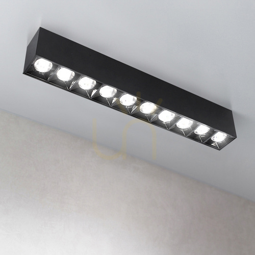 Sprawdź Lampa liniowa natynkowa 30 W 3000 K czarna JDL-4T