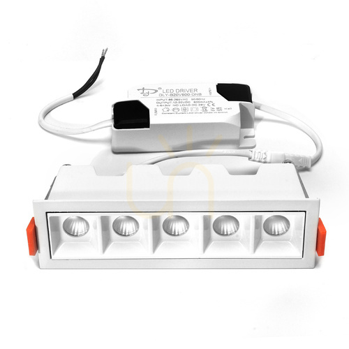 Sprawdź Lampa liniowa LED podtynkowa JDL-5T 10 W 3000 K biała