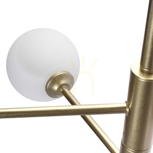 Lampa dekoracyjna am201 6xg9 złota garda small 4