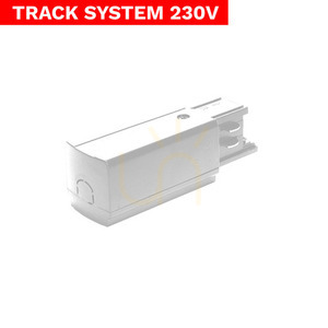 Końcówka zasilająca Domeno LED Track System LL-DX3 biała, 3-fazowa, 230 V, 9,9 cm small 1