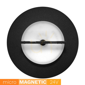 Kinkiet indirect okrągły do szyn magnetycznych un5-ysbd micro magnetic 9w 3000k czarny small 1