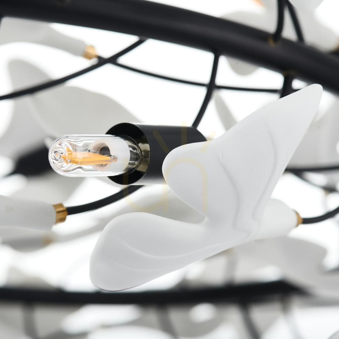 Wyświetl Lampa wisząca BOTANIKA czarno biała 150 cm Lampa wisząca BOTANIKA czarno biała 150 cm