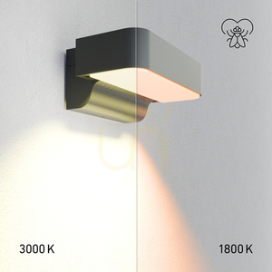 Lampa elewacyjna z czujnikiem ruchu i zmierzchu Steinel L Bluetooth STEINEL przyjazny owadów 1800K 428lm downlight antracyt small 1