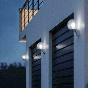Lampa elewacyjna z czujnikiem ruchu i zmierzchu Steinel L 595 S PIR max.60W E27 IP44 IK03 230V biała / szkło /tworzywo sztuczne small 1