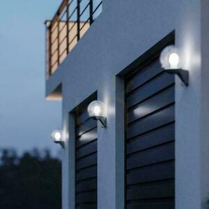 Lampa elewacyjna z czujnikiem ruchu i zmierzchu Steinel L 595 S PIR max.60W E27 IP44 IK03 230V czarna / szkło / tworzywo sztuczne small 1