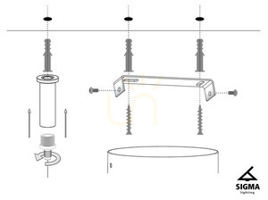 Lampa wisząca Sigma Andy 5 czarna 90 cm G9 SKU 33611 small 3